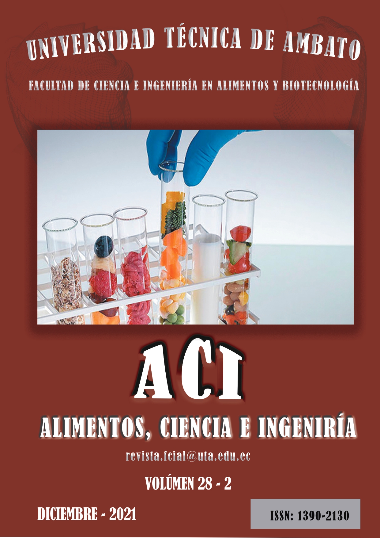 Ver Vol. 28 Núm. 2 (2021): Alimentos Ciencia e Ingeniería 28-2