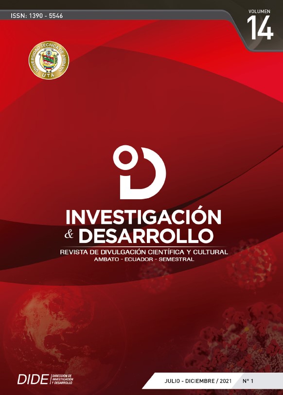 					Ver Vol. 14 Núm. 1 (2021): INVESTIGACION Y DESARROLLO I+D Julio-Diciembre 2021
				
